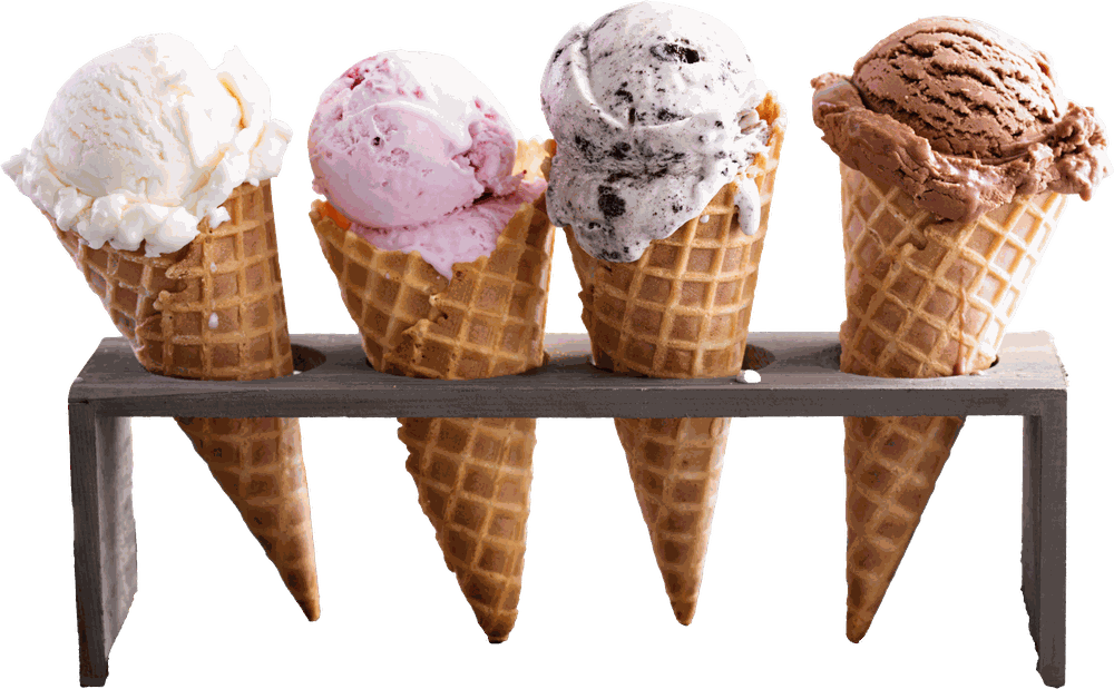 Hand-dipped ice cream cones
